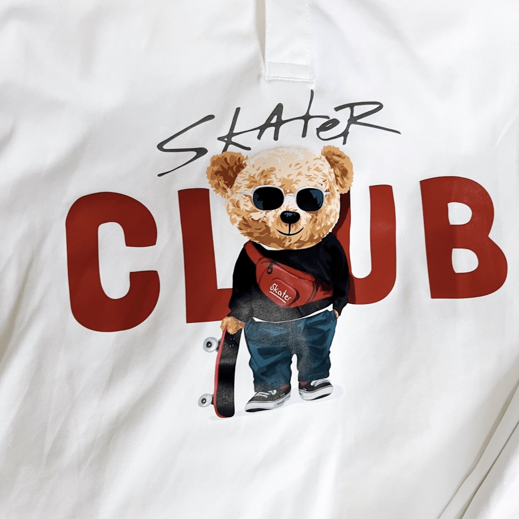 Mẫu Áo HOT Trend | XẢ LỖ ÁO POLO NAM 100% CHẤT POLI CÁ SẤU  IN GẤU QUÁ ĐÁNG YÊU HOKO