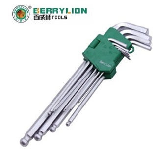 Bộ 9 Cây Lục Giác Đầu Bi BERRYLION Loại Dài (Chính Hãng)