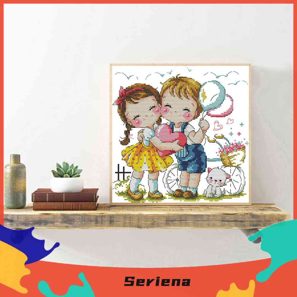 Bộ Tranh Thêu Chữ Thập 14CT Tự Làm Hình Tình Yêu Của Chúng Tôi