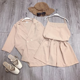 SET VEST 3 MÓN (ÁO VEST + QUẦN + ÁO 2 DÂY)
