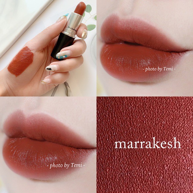 (Bill Mỹ ảnh cuối) Son MAC Matte Lipstick màu 646 Marrakesh ( Đỏ Nâu)