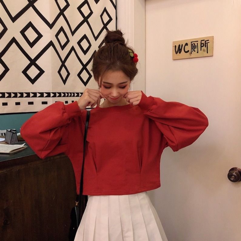 Áo Thun Nữ Dài Tay Cổ Tròn Thời Trang Hàn 2020