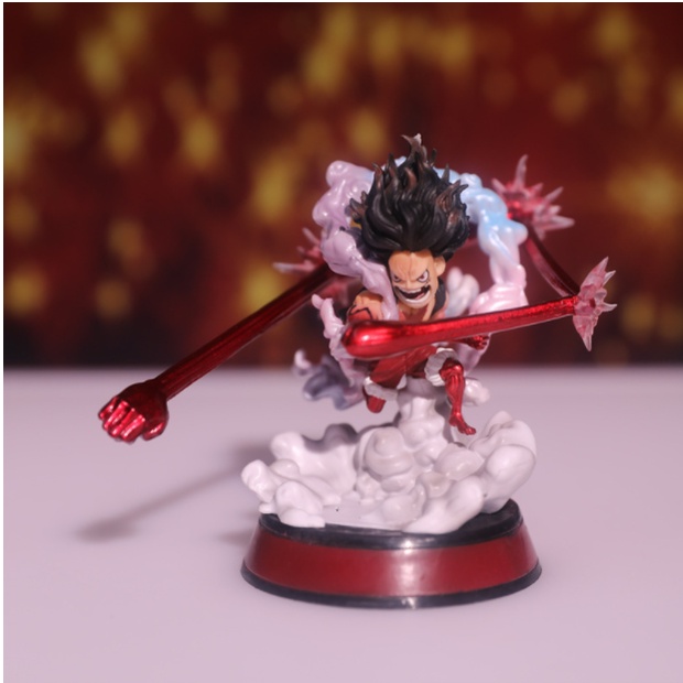 Mô hình One Piece Luffy Gear 4 Snake Man Cao 11cm , trạng thái chiến đấu , figure mô hình one piece