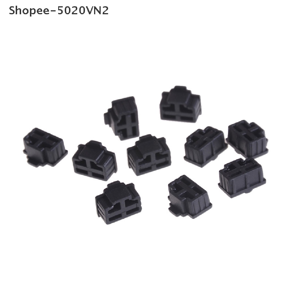 Bộ 10 Nút Bịt Cổng Mạng Ethernet RJ45 Màu Đen Chống Bụi