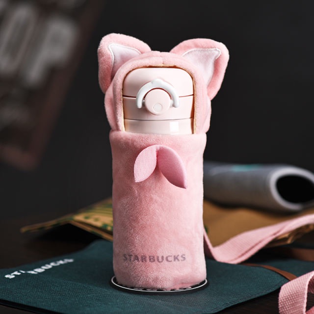 [AUTH] Bình Starbucks chính hãng China Set Piggie Pinky 2019 Dung tích 355ml