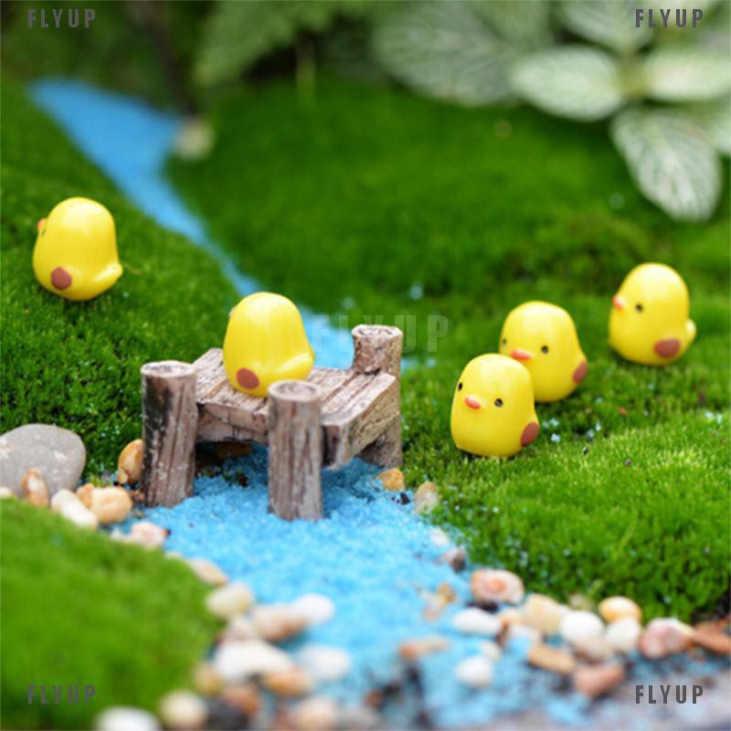 Set 5 Mô Hình Chú Gà Con mini Trang Trí Sân Vườn