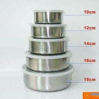 Bộ 5 bát inox