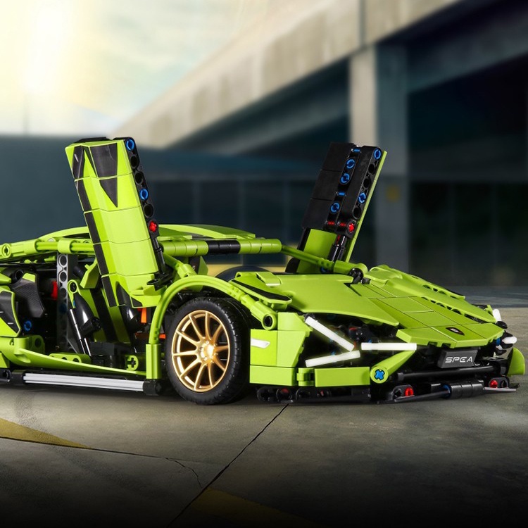 Đồ Chơi Lắp Ráp Kiểu Lego Điều Khiển Từ Xa RC TECHNIC Mô Hình Siêu Xe Lamborghini Sian SY8600 Với 1254 PCS Tỉ Lệ 1:14