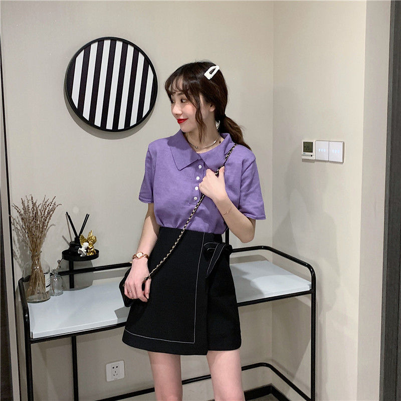 Chân Váy Chữ A Lưng Cao Phối Nơ Xinh Xắn Theo Phong Cách Hàn Quốc Cho Nữ | BigBuy360 - bigbuy360.vn