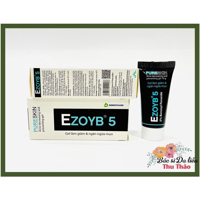 [10g] GEL GIẢM MỤN EZOYB 5 (BENZOYL PEROXIDE - BPO 5%)