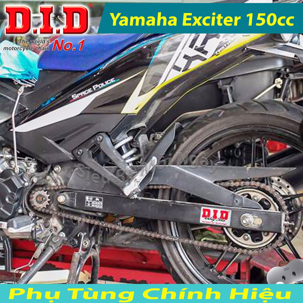 Nhông sên dĩa DID Exciter 150 Sên đen 10ly Thái Lan
