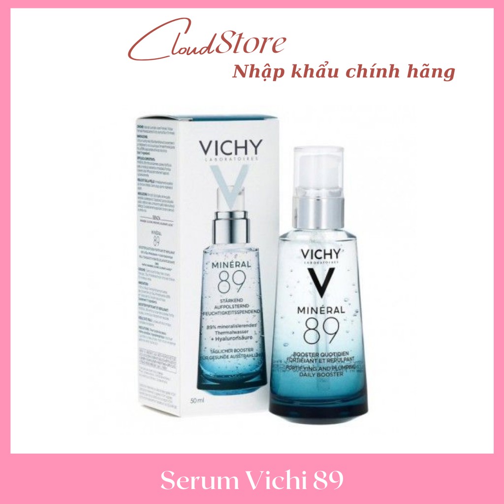 Serum Vichy 89 cấp ẩm siêu tốc, kết hợp hoàn hảo của 89% là nước khoáng từ vùng Vichy