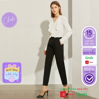 Quần tây nữ Choobe lưng cạp cao đồ âu công sở đi học đẹp form dáng chuẩn màu đen Q08