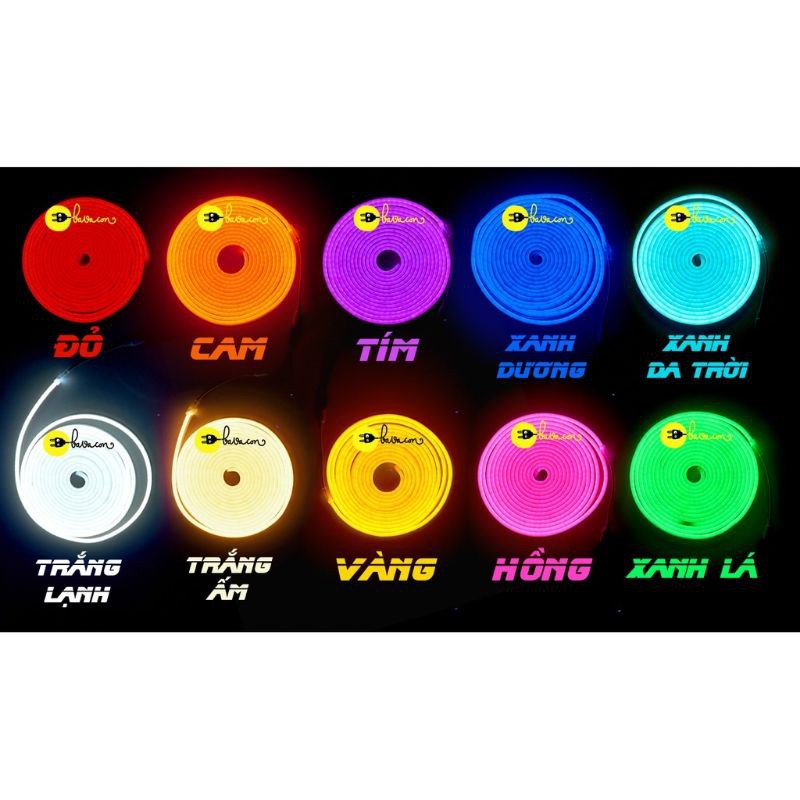 đèn dây led neon 12v uốn chữ quãng cáo.(shop bán 1m)