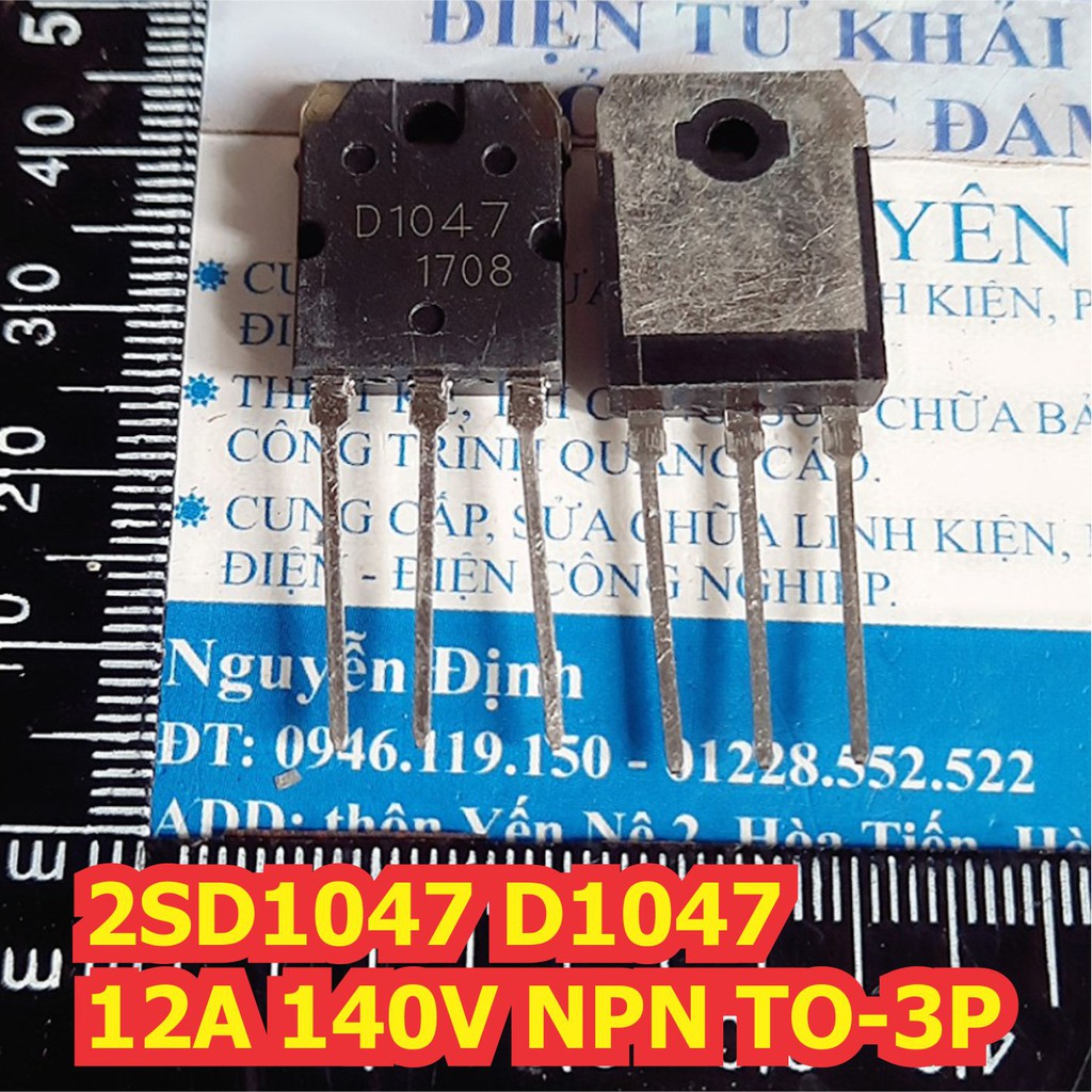 2 con 2SD1047 D1047 12A 140V NPN TRANS TO-3P kde4419