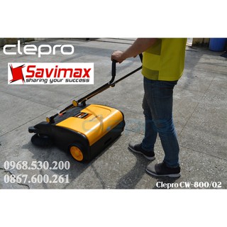 Xe quét rác đẩy tay clepro cw-800/02