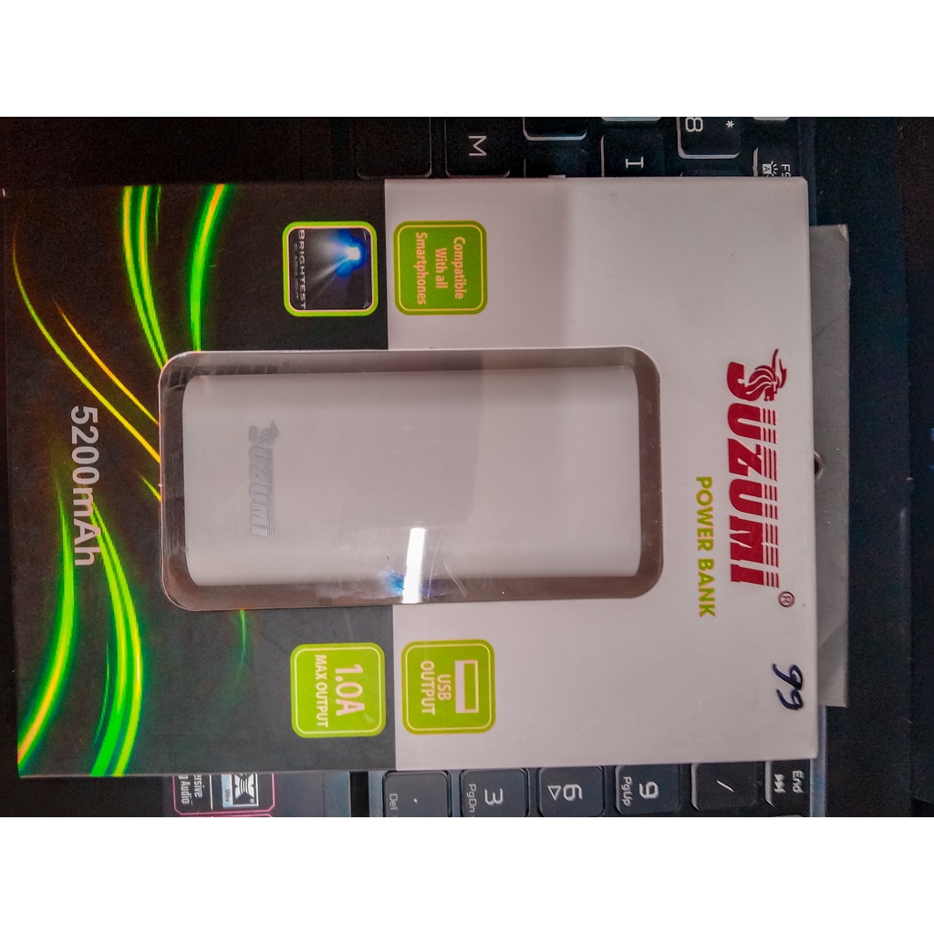 Sạc dự phòng suzumi power bank 5200 mAh