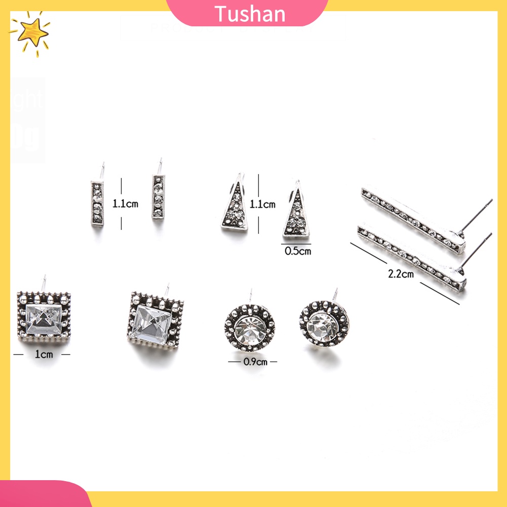 Set 5 cặp hoa tai phong cách boho thời trang cho nữ