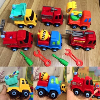 Bộ 6 xe ô tô tháo lắp cho bé