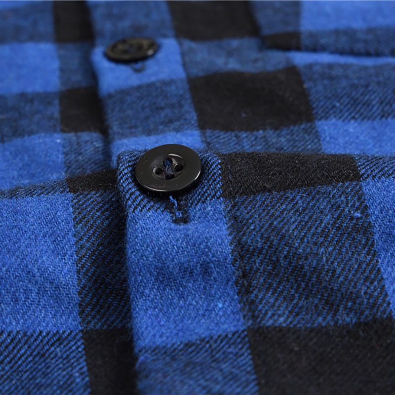 Áo Sơ Mi Tay Dài Kẻ Sọc Caro Thời Trang Cho Bé Trai 2-8 Tuổi