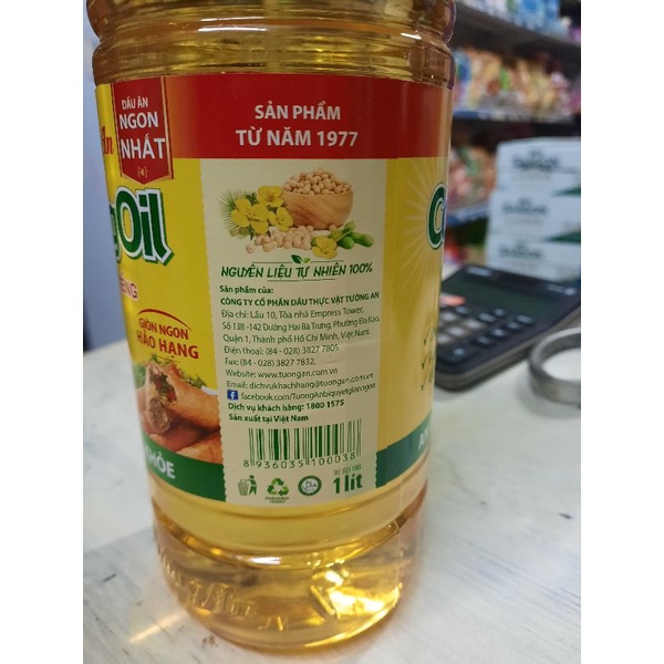 Dầu thực vật Tường An Cooking Oil chai 1 lít
