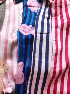 BỘ LỤA KẺ SATIN ÁO CỘC QUẦN DÀI
