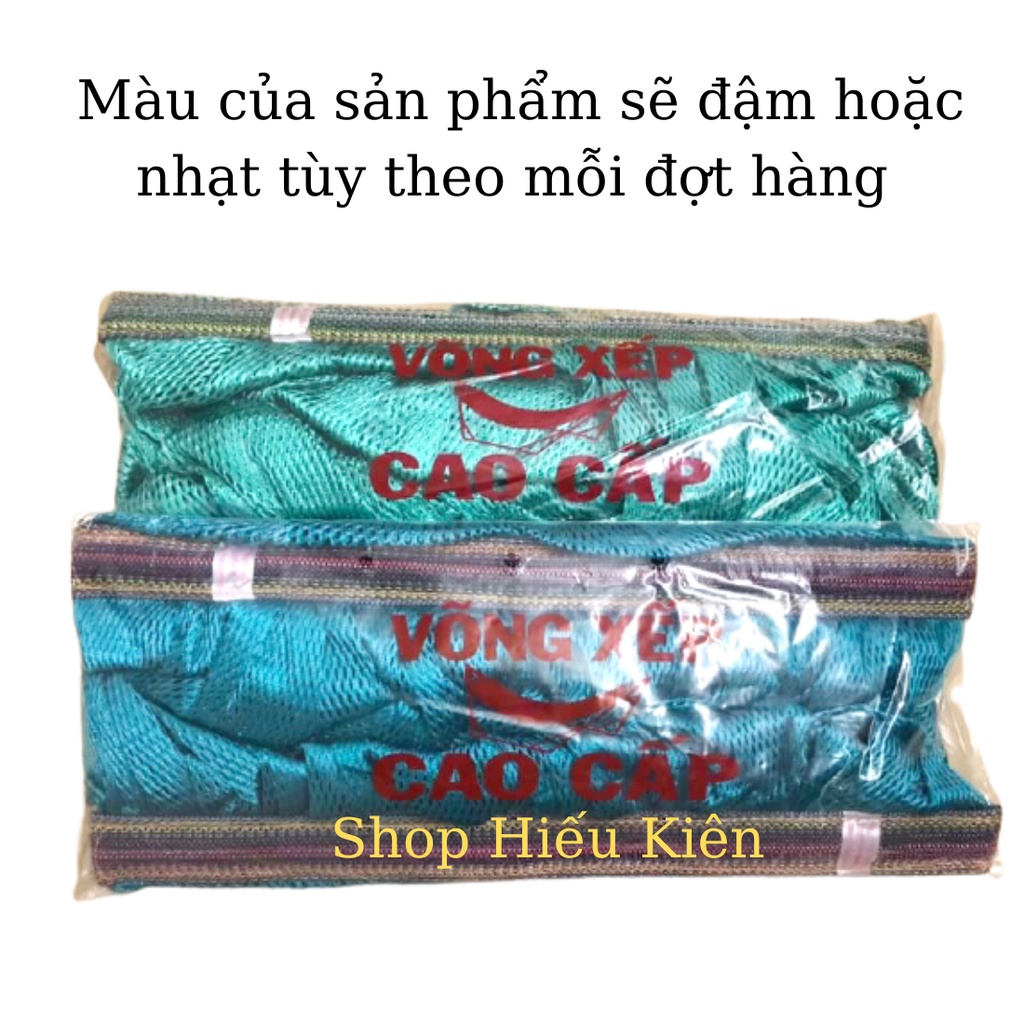 Võng lưới 2 lớp cao cấp size lớn 2M3 x 1M6 , nặng 1kg6 , cán thép 58cm  , lưới võng người lớn
