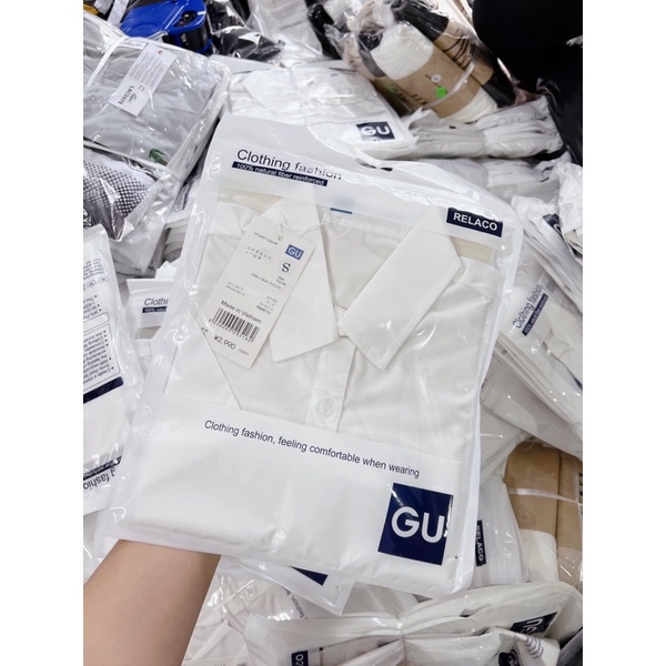 Áo sơ mi trắng cộc tay vải thô lụa đủ size s m l xl huyen hip