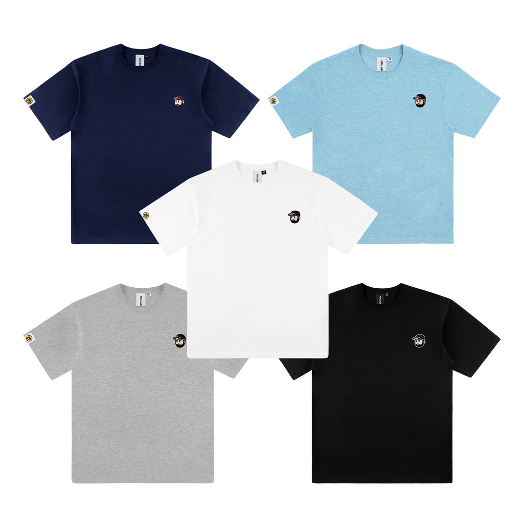 Áo Thun Cotton Tay Ngắn Cổ Tròn In logo MMLABCREW MR.MAI Phong Cách Đường Phố Cho Nam