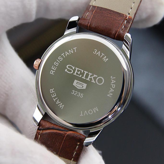 Đồng hồ nam dây da BE3234W mặt kính chống nước chống xước thiết kế lịch lãm 2 màu sang trọng | BigBuy360 - bigbuy360.vn