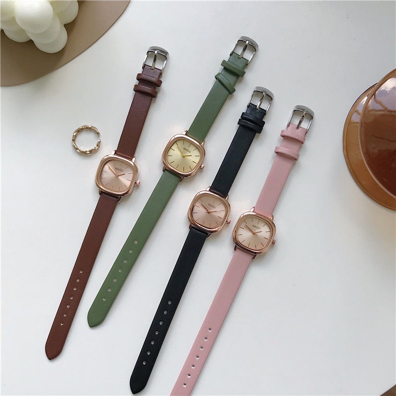 Đồng Hồ Nữ Chính Hãng Dây Da Cao Cấp Thời Trang Mặt Vuông Sang Chảnh Đẹp Giá Rẻ | BigBuy360 - bigbuy360.vn