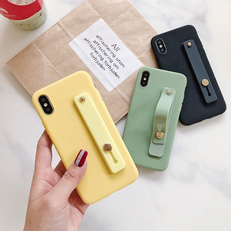 Ốp điện thoại mềm màu Pastel có dây đeo cho OPPO R9SPlus F1S F5 F7 A39 A57 A7 A5S OPPOF1s OPPOF5 OPPOF7 OPPOA83