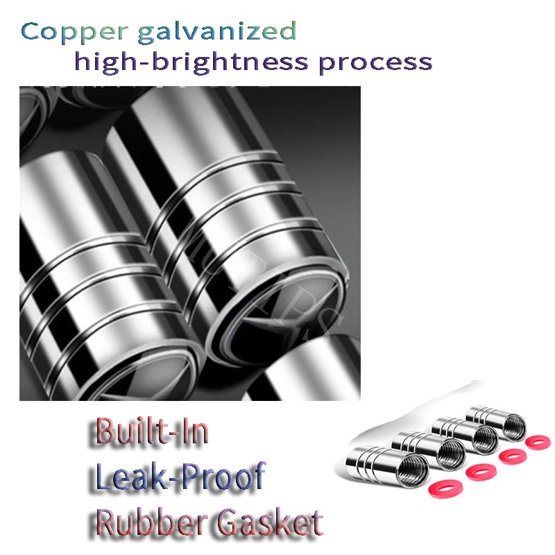 Set 4 Nắp Van Bánh Xe Hơi Mitsubishi Bằng Hợp Kim Nhôm Chuyên Dụng Cho Kuda Lancer Mirage Outlander Pajero Xpander Attrage