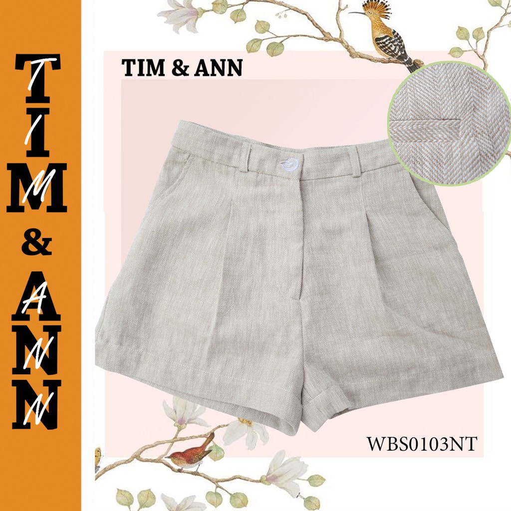 Quần Short Nữ Trơn Màu Linen  Ống Rộng  0103NT - Thời Trang Nữ Tim & Ann