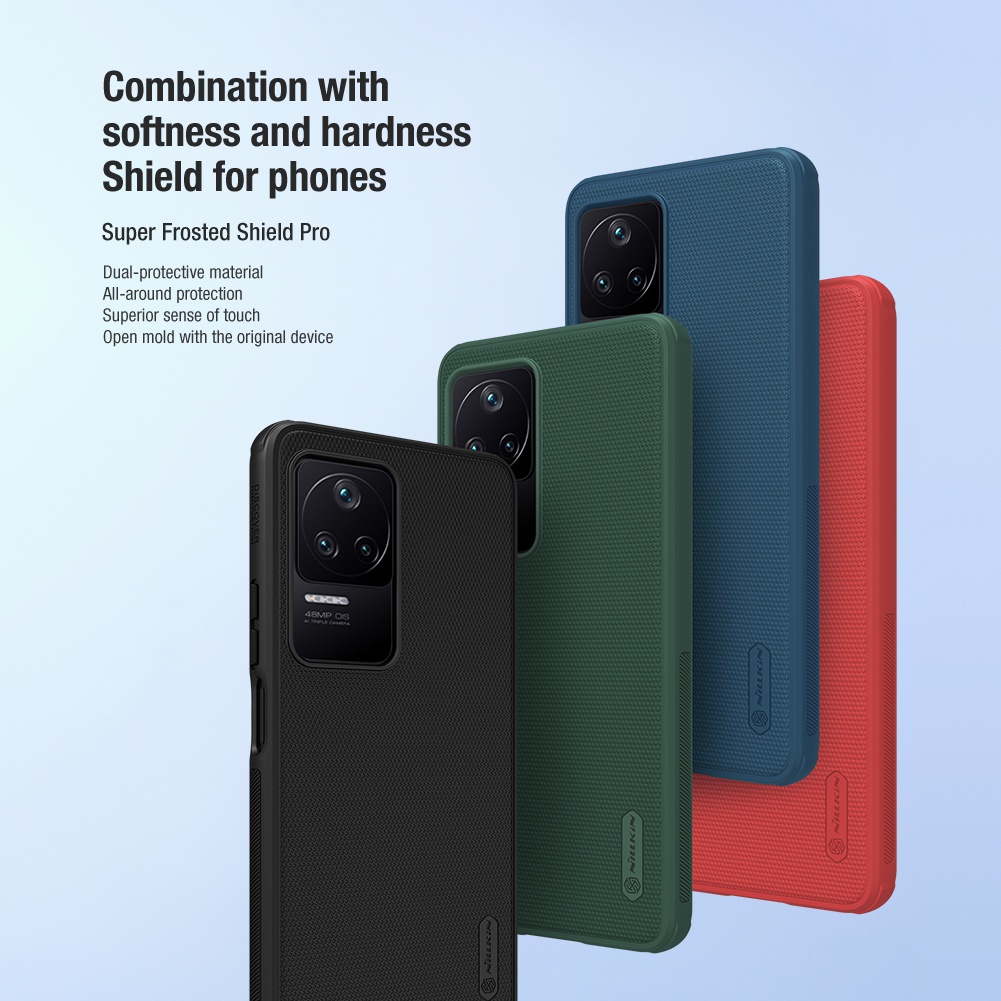 Ốp điện thoại Nillkin TPU + PC siêu mỏng mặt nhám chống sốc/ dấu vân tay cho Xiaomi Redmi K50 Pro / K50