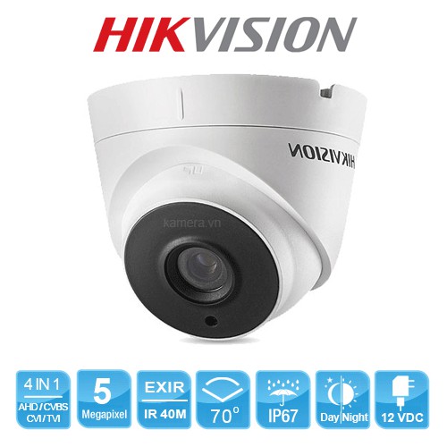 Camera Dome 4 in 1 hồng ngoại 5.0 Megapixel HIKVISION DS-2CE56H0T-IT3F