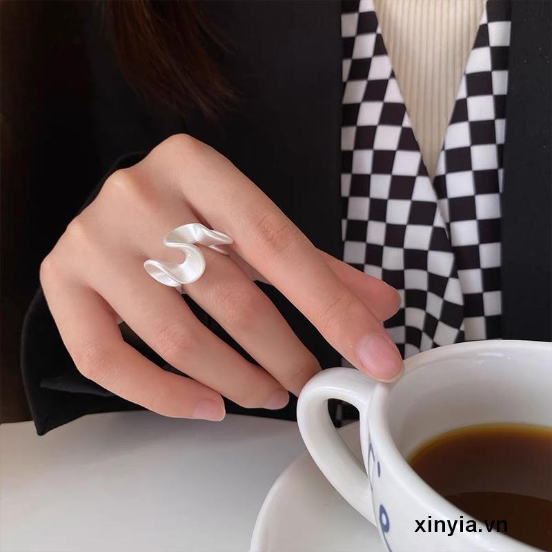 Nhẫn Hở Đính Đá Zircon Có Thể Điều Chỉnh Kích Thước