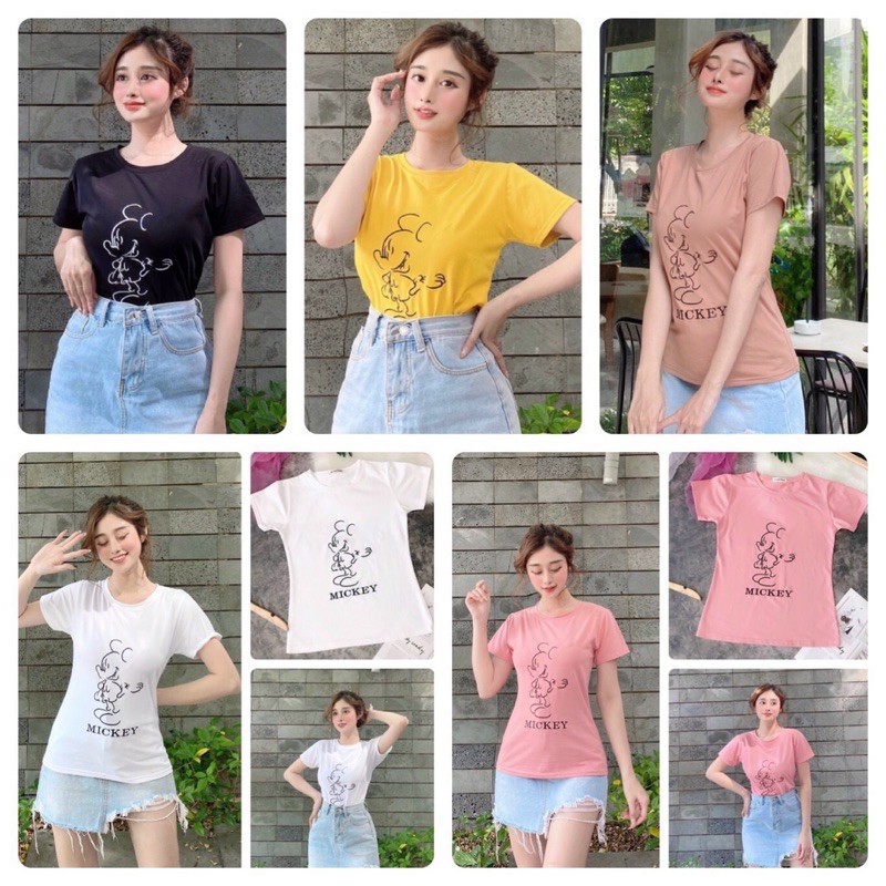 Áo thun nữ ôm body ( dưới 58kg)