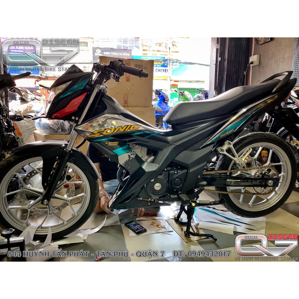 Tem Rời SONIC 150 Đen - decalq7