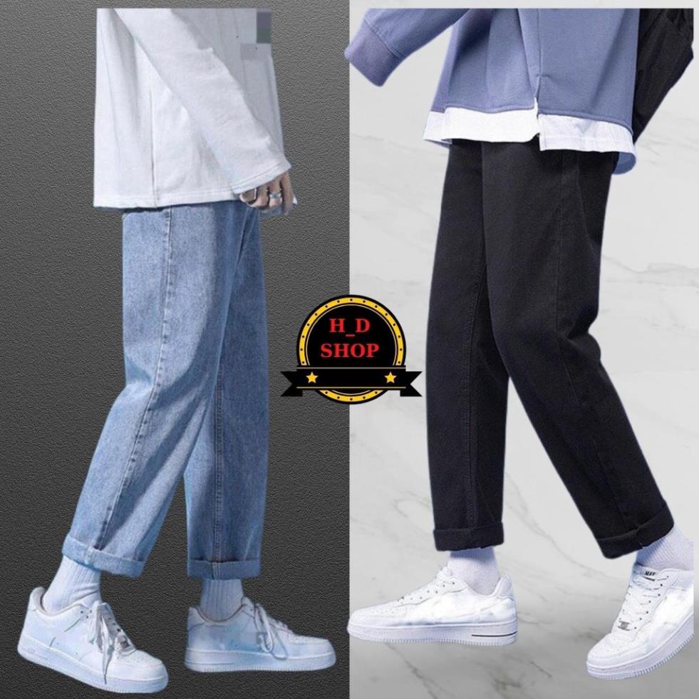 Quần jeans Baggy rộng trơn ống suông nam (Q4 ) cam kết Giặt không phai màu - HÀNG CAO CẤP LOẠI 1 New