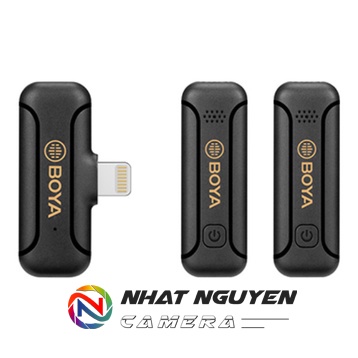 Micro không dây BOYA BY-WM3T2-D2 dành cho điện thoại cổng Lightning (2 người nói)