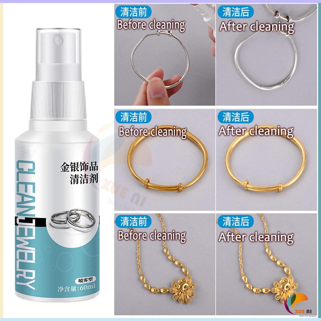 Nước Tẩy Rửa Trang Sức Màu Vàng Bạc Bạc Dạng Lỏng Tiện Lợi