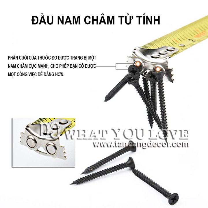 Thước Cuộn Thép Finder Có Tích Hợp Nam Châm ( Nhiều Kích Thước 5M 7.5M 10M )