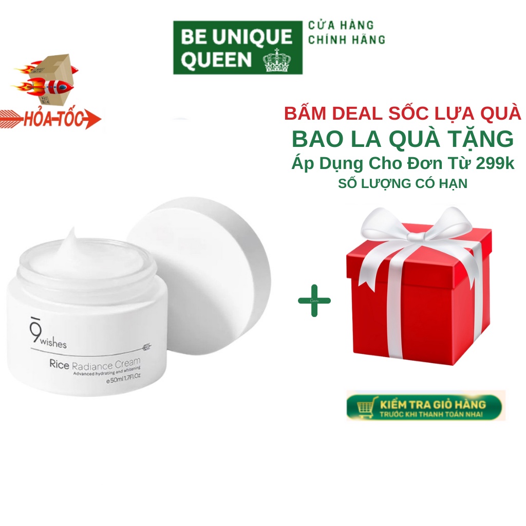 Kem Dưỡng Trắng Da 9wishes Rice Radiance Cream