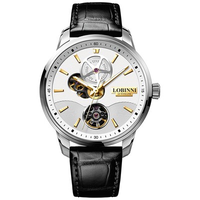 Đồng hồ nam chính hãng Lobinni  LB5018G-D2 Kính sapphire chống xước,Chống nước 50m,BH24 tháng, Máy Cơ Automatic,dây da đ
