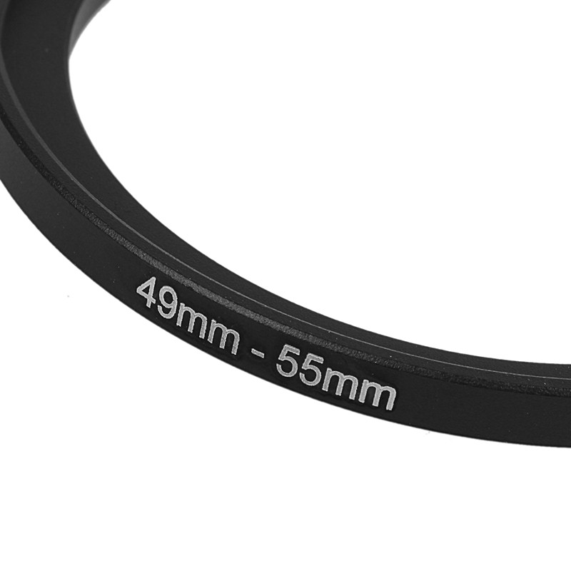 Camera Lens Filter Replacement 49mm-55mm Step Up Ring Adapter