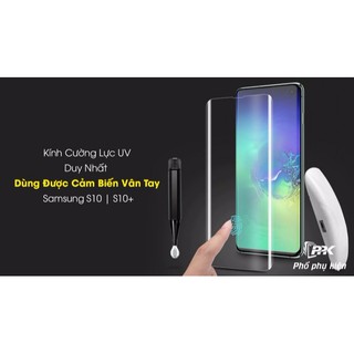 Miếng Dán Kính Cường Lực UV Cho Samsung Galaxy S10 Plus/ S10+ Full Keo Màn Hình Trong Suốt