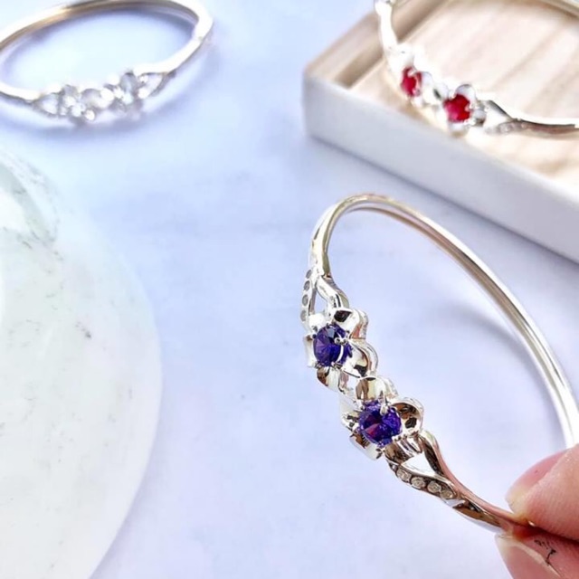 LẮC TAY HOA NHÍ ĐỦ MÀU SANG CHẢNH- LẮC TAY NỮ BẠC S925