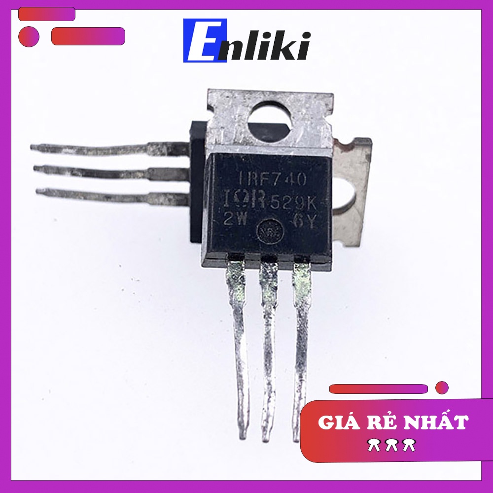 Irf740 mosfet N-CH 10A 400V Linh kiện tháo máy