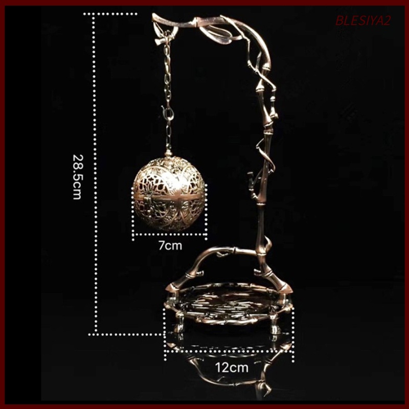 Chinese Alloy Dragon Hanging Backflow Incense Burner Office Bedroom~Bronze